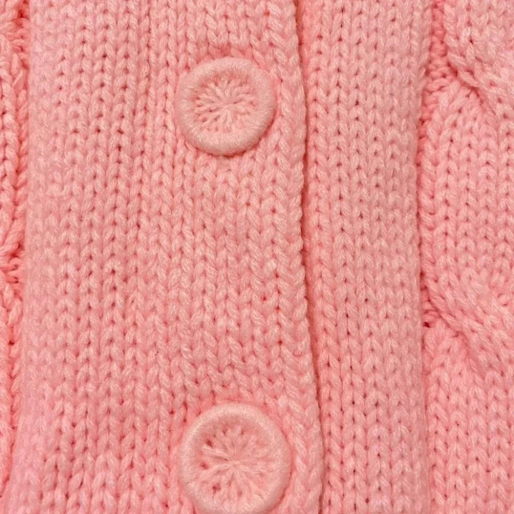 Vintage - 1960s Simpsons for Sears Pastel Pink Knit Sweater - Picture 7 of 11